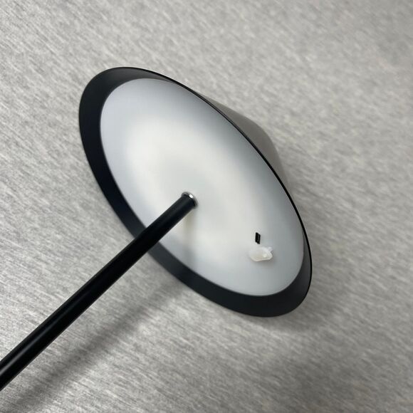 Black Cordless Rechargeable Bedside Touch Table Lampshade - Picture 3 of 8